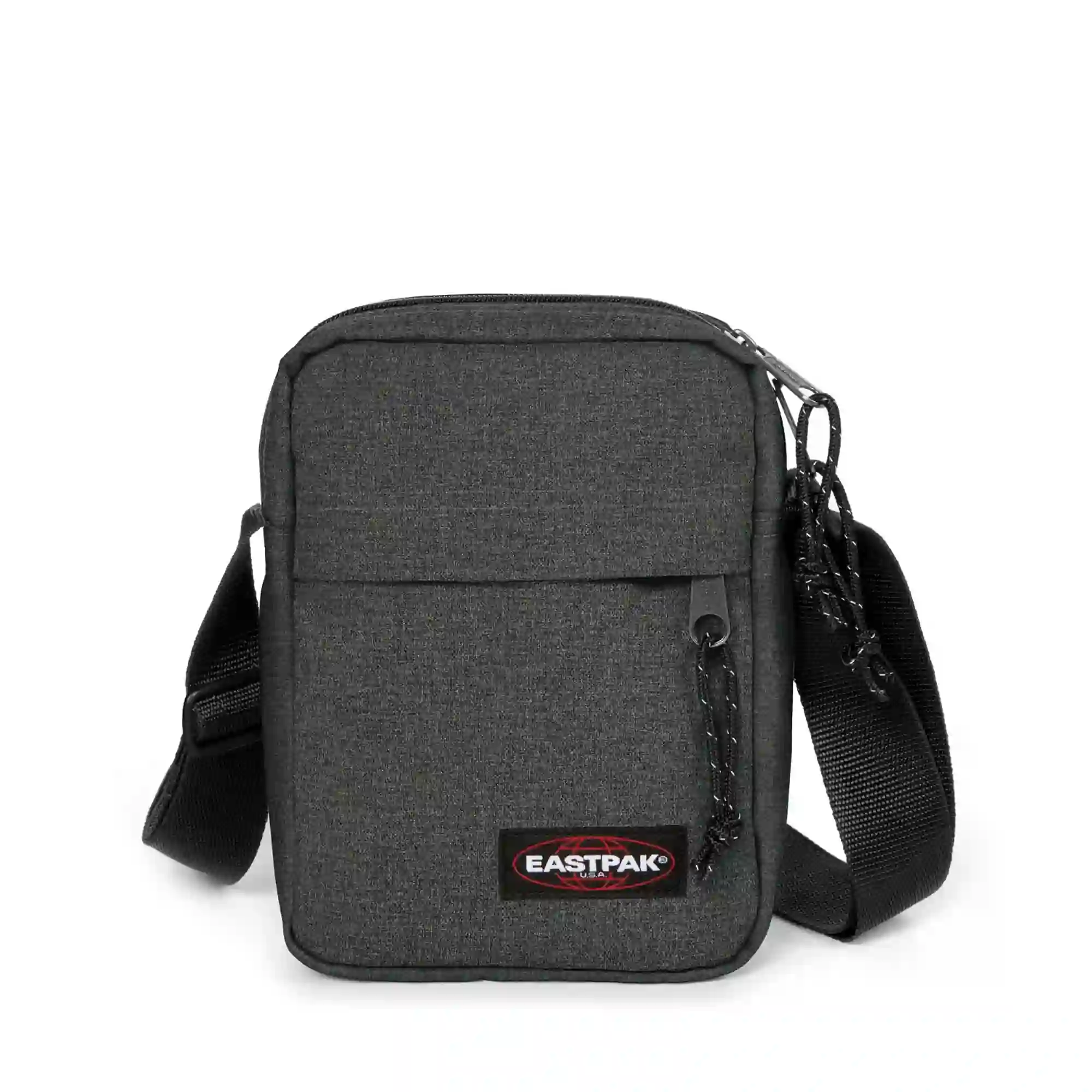 The One Black Denim crossbody bag with adjustable strap, eastpak