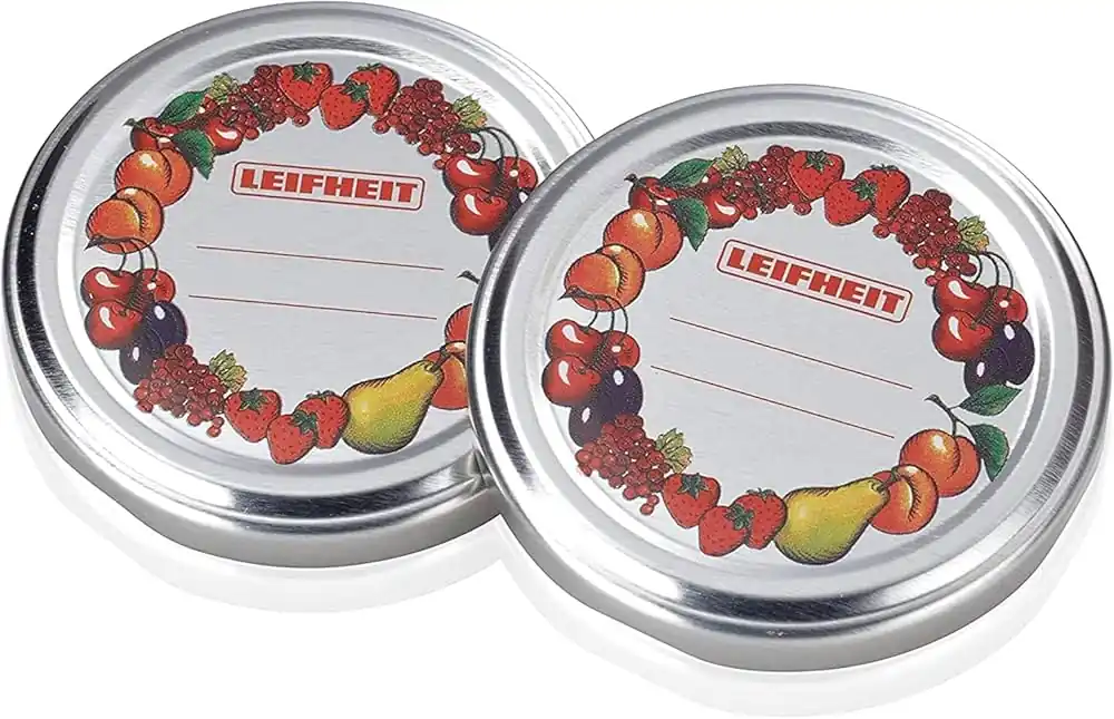 Replacement Lids 66mm for Preserving Jars, Set of 10, Decorated