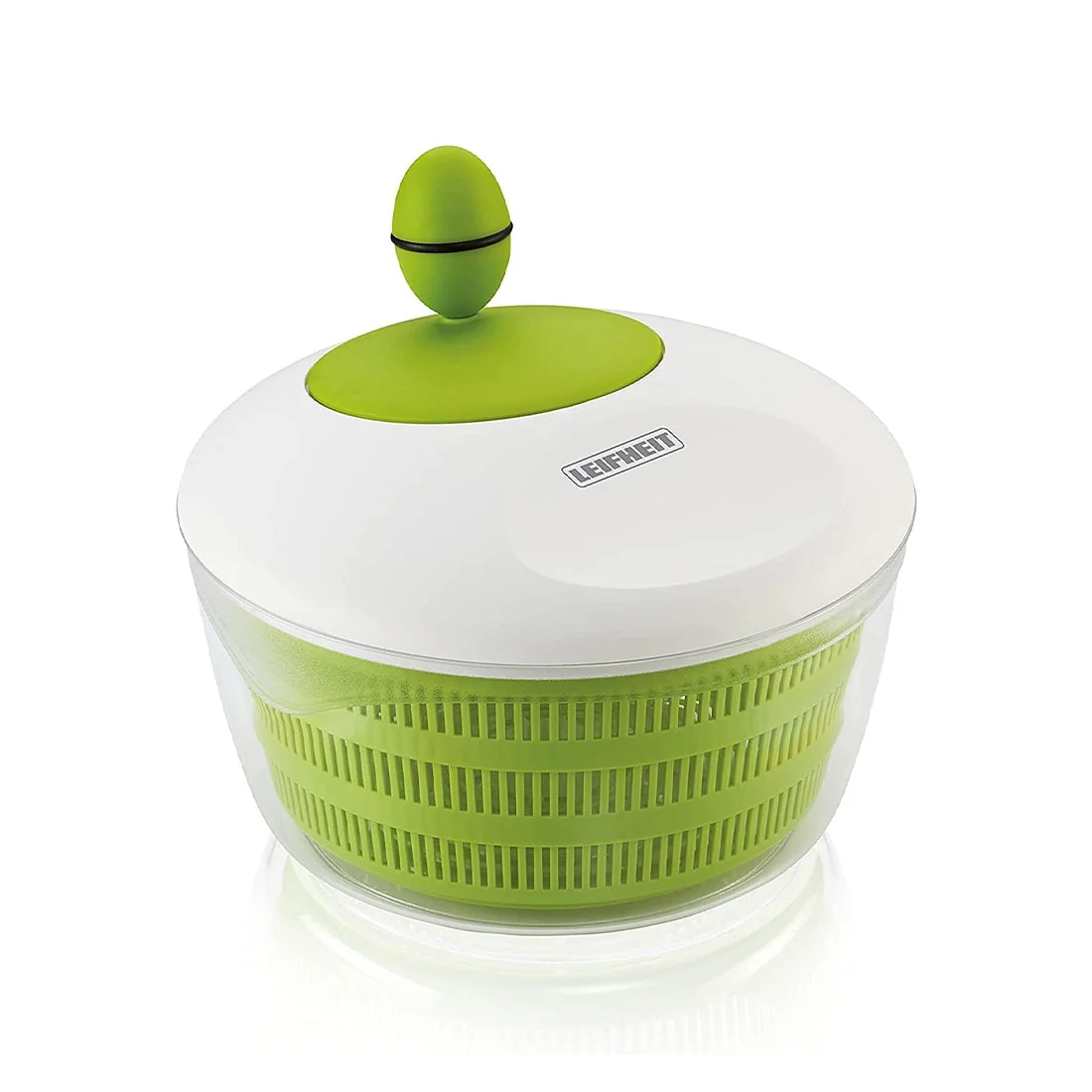 Salad Spinner with Comfortable Handle and Easy Pouring, leifheit