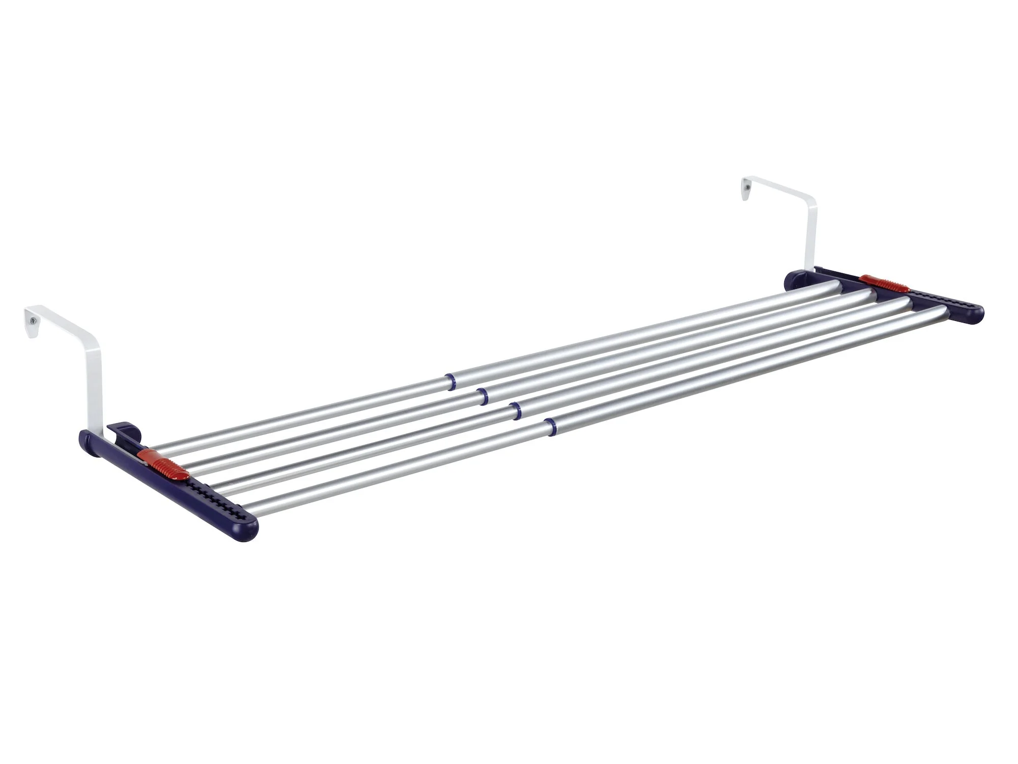 Adjustable Laundry Dryer Rack for Balcony, Radiators, Bathtubs, 13.5 ft drying space, leifheit