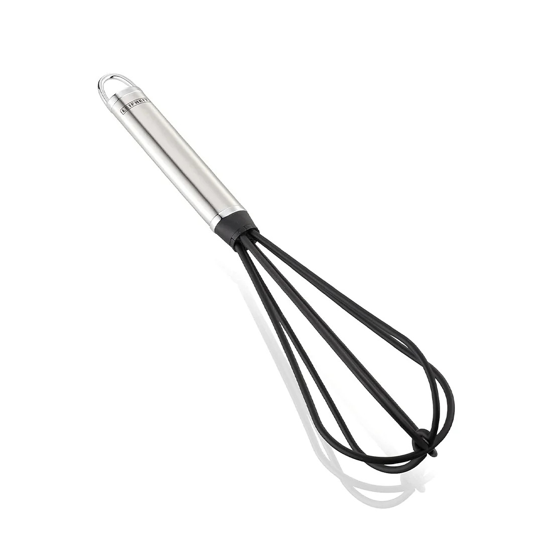 Nylon Whisk 32cm with Stainless Steel and Black Handle, leifheit