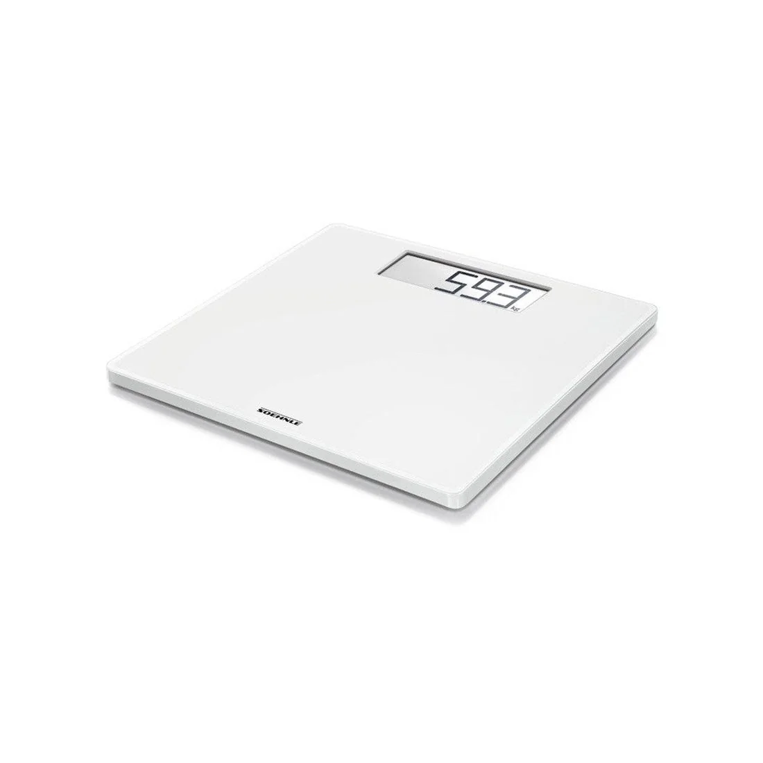 Digital bathroom scale with large LCD, anti-slip, 180kg capacity, Soehnle