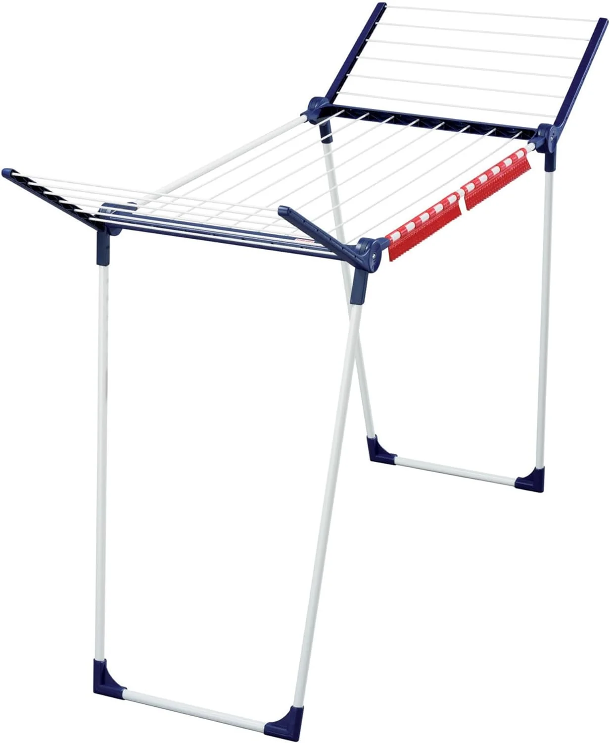 Standing clothes dryer with folding wings, 18m drying space, 2 load capacity, leifheit