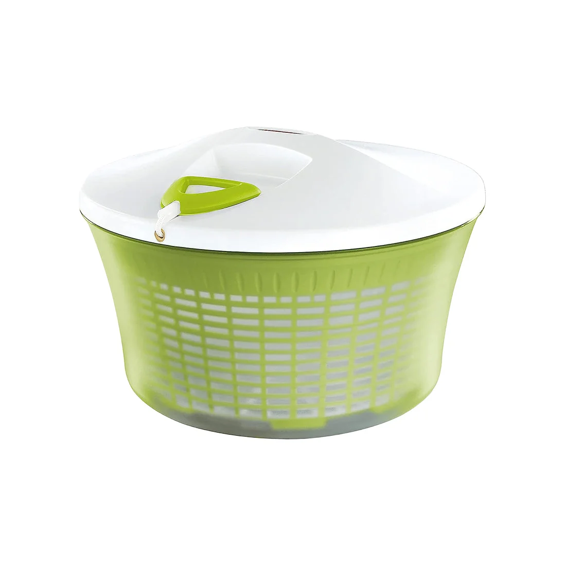 Salad spinner with dual hand spinning and heat-resistant sieve, Leifheit