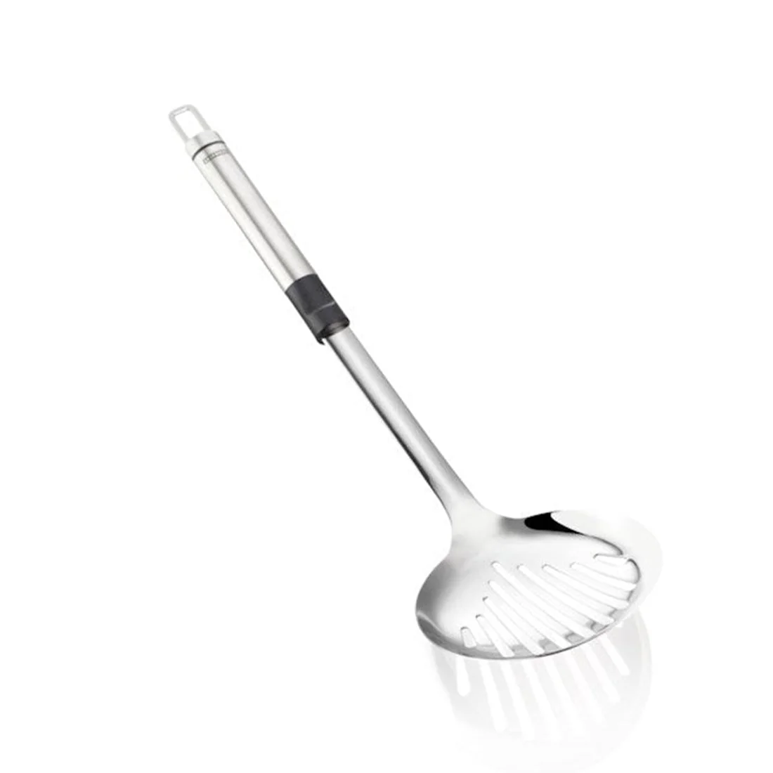 Skimming Spoon with Stainless Steel Handle, Black Plastic Ladle leifheit