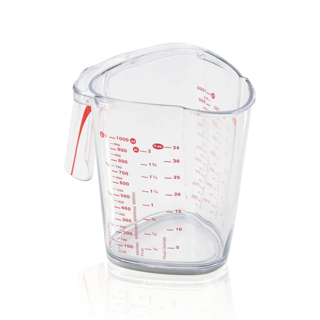 1L Measuring Jug with Non-Drip Spout and Non-Slip Base, leifheit