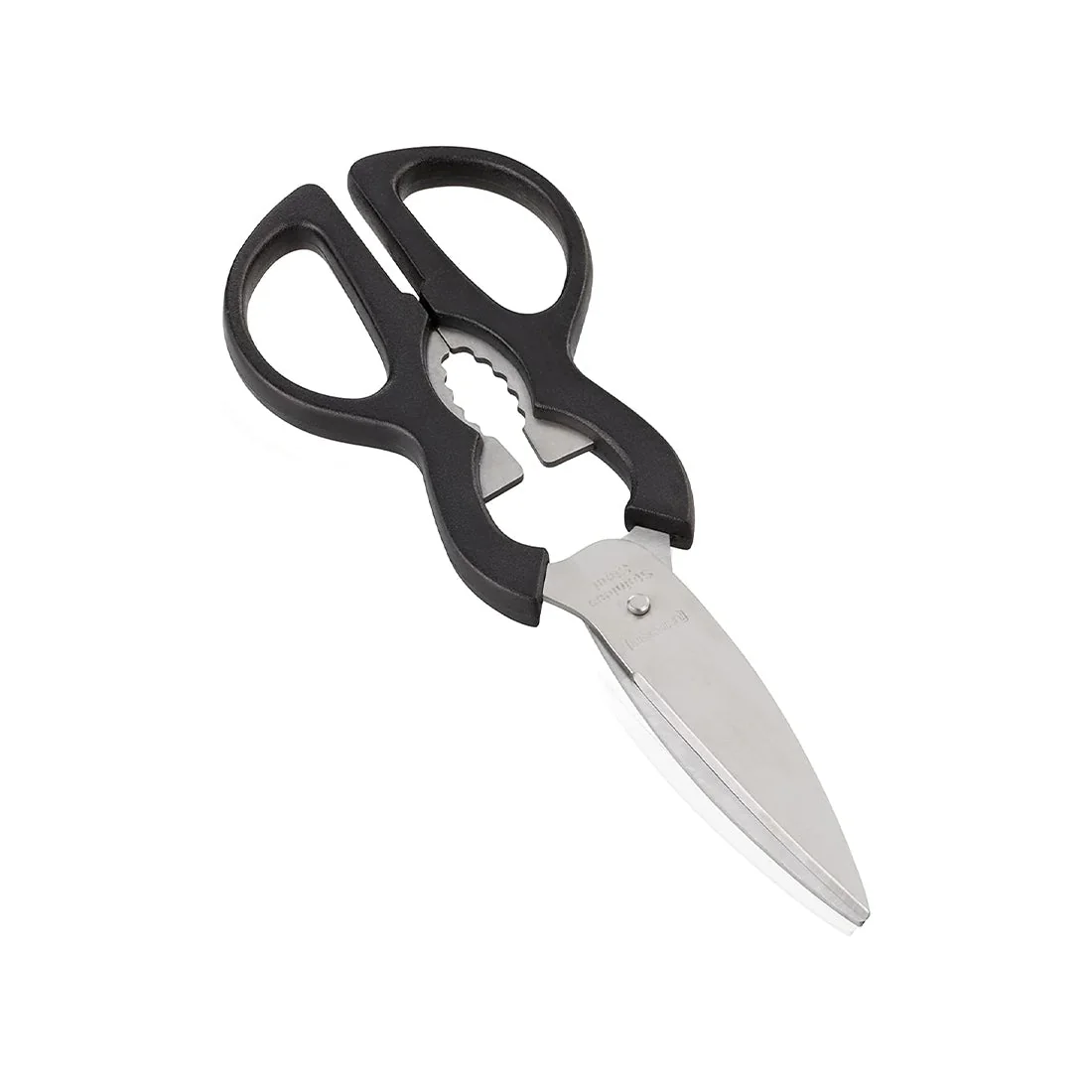 Household scissors with stainless steel blades, ergonomic handle