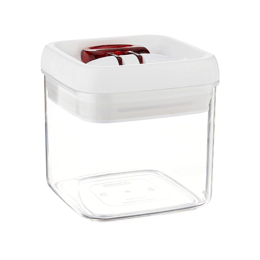 Fresh & Easy 400ml Square Storage Container, Airtight, One-Handed Use, leifheit