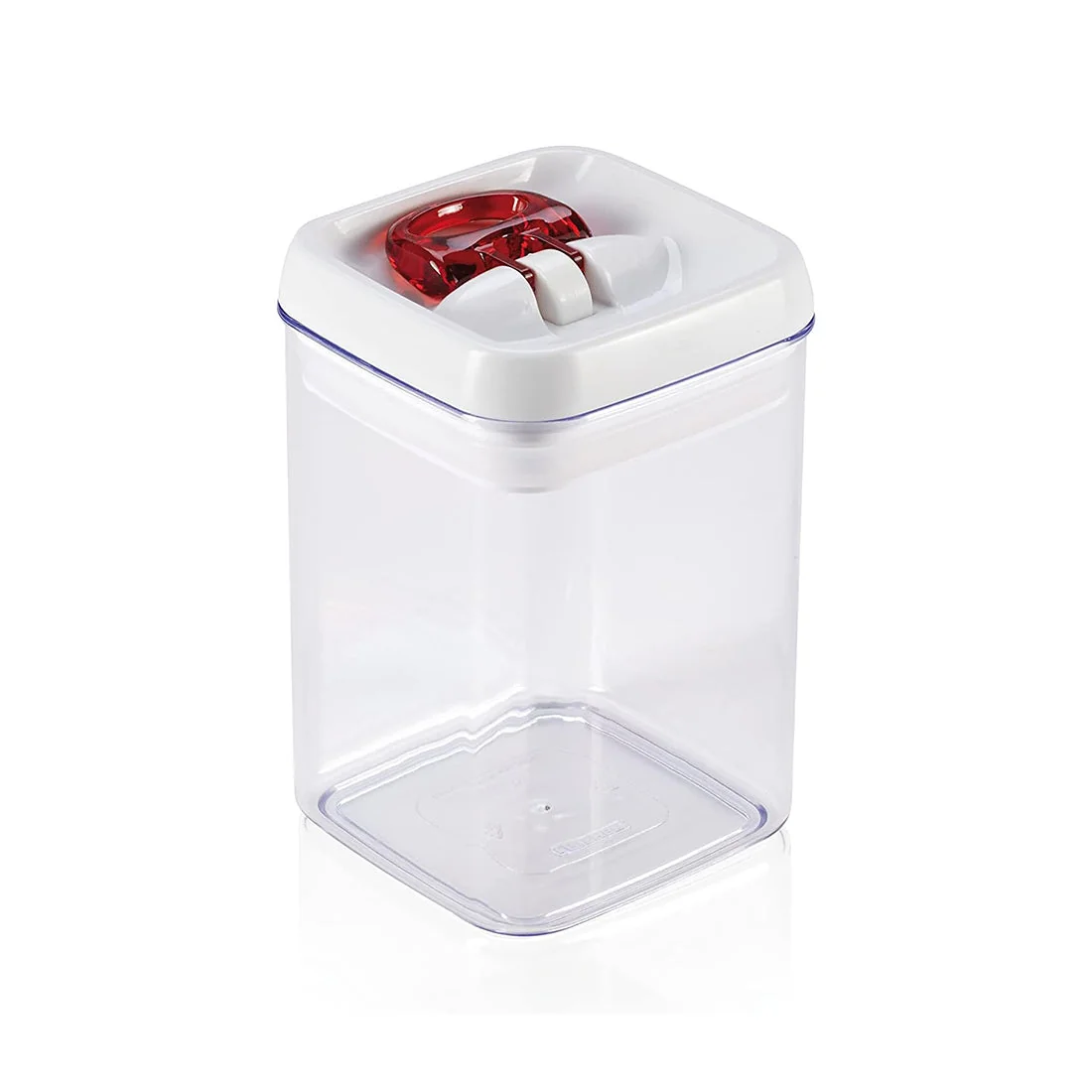1.0L Square Storage Container, Airtight & Easy One-Hand Use, leifheit