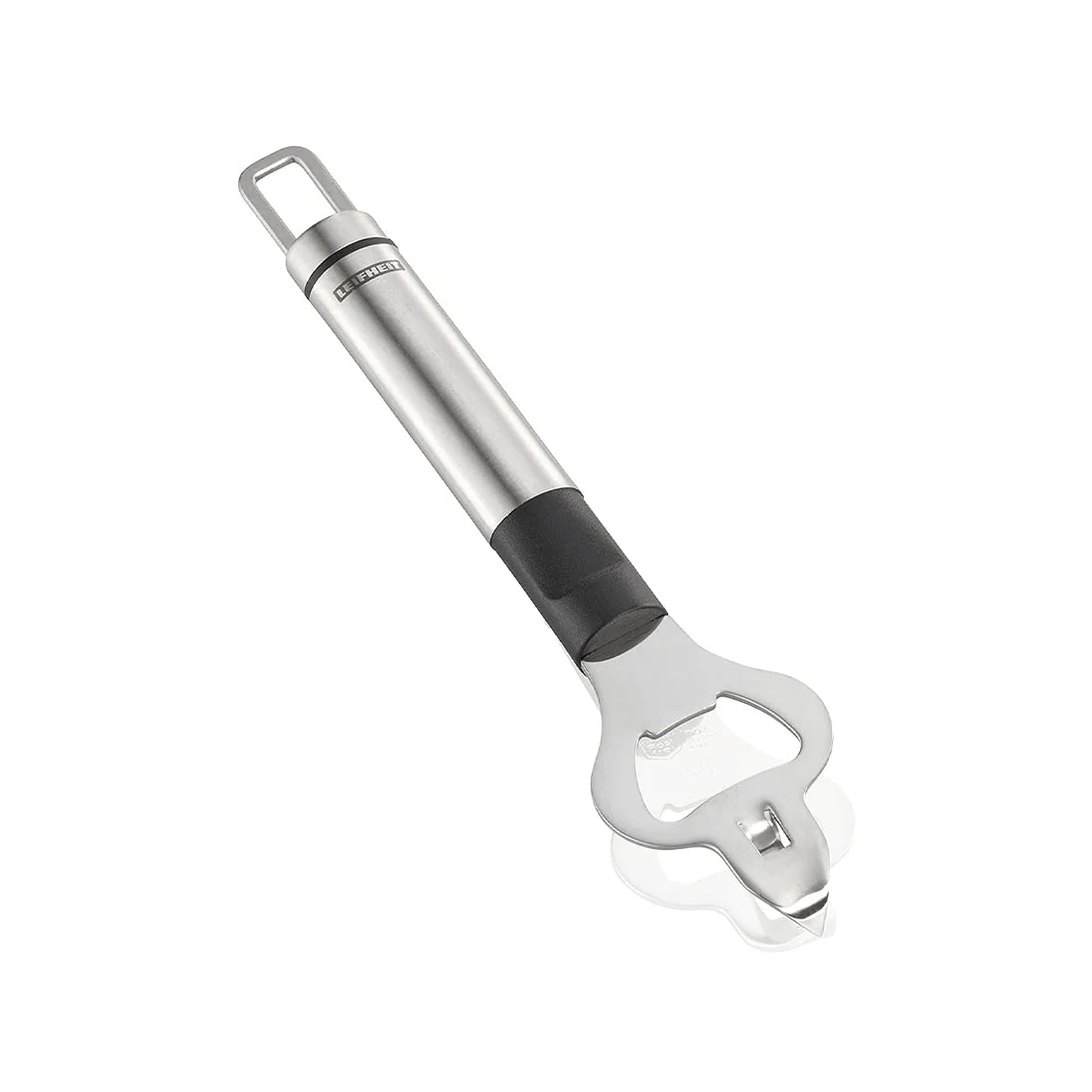 Stainless Steel Bottle Opener with Black Handle, leifheit