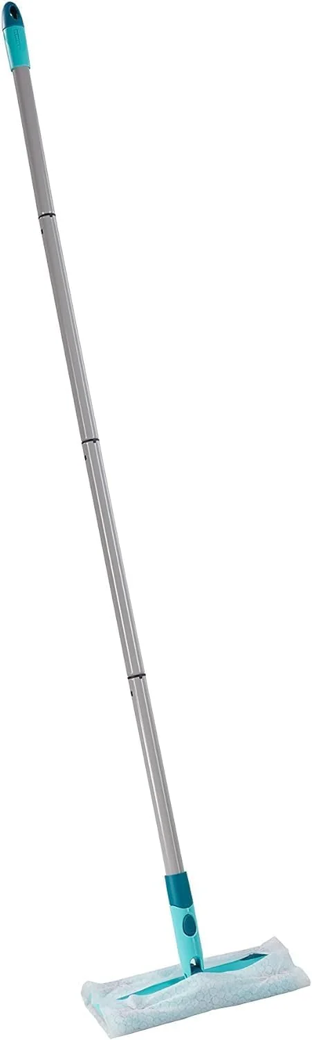 Clean & Away Mop Set with 360Â° Swivel and Flat Reach, 26x7.5x80cm, leifheit