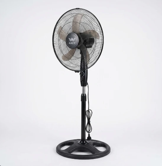 18-Inch Stand Fan â€“ Powerful 60W Motor, 3 Speeds, Adjustable Height & Stable Base â€“ AREF