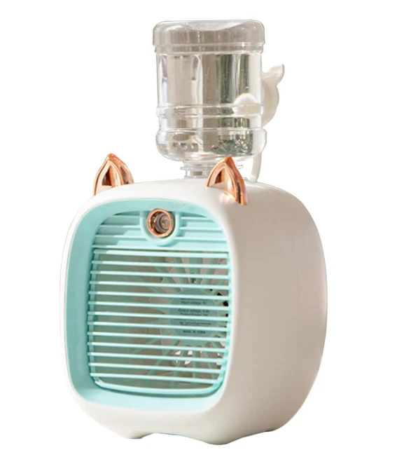 Portable Mini Air Cooler Fan with Water Spray â€“ USB Rechargeable Personal Cooling Fan  | Random Color