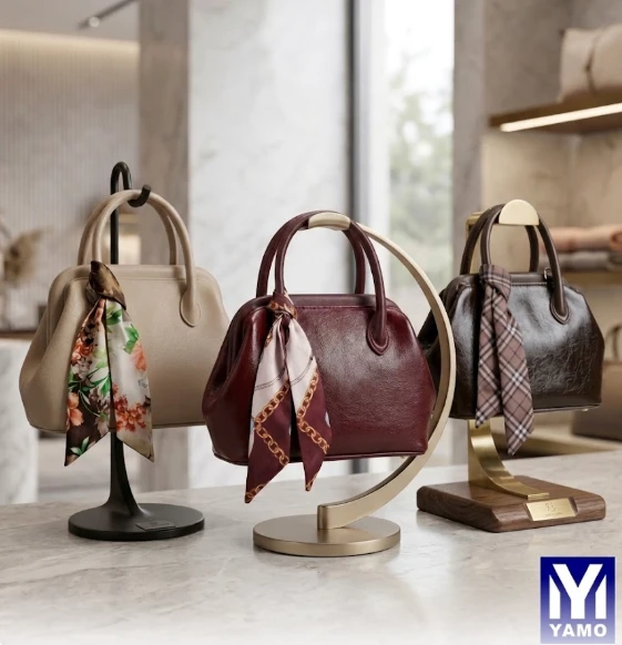 Elegant Handbag with Scarf Detail | Stylish Purse