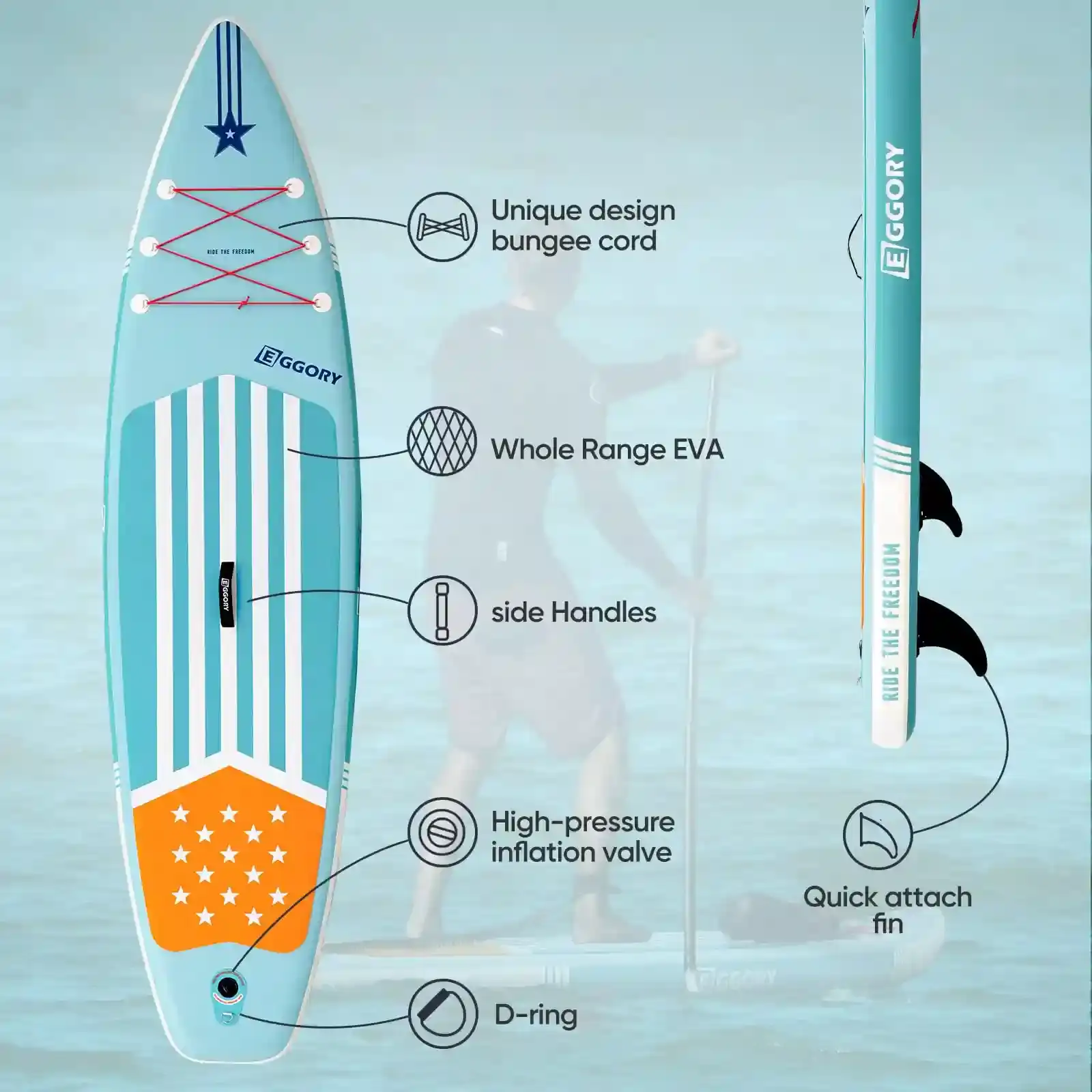 Inflatable Stand Up Paddle Board Set with Accessories