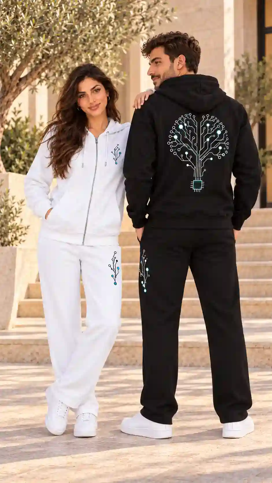 AI Circuit Zip-Up Sweatsuit | Hoodie & Pants