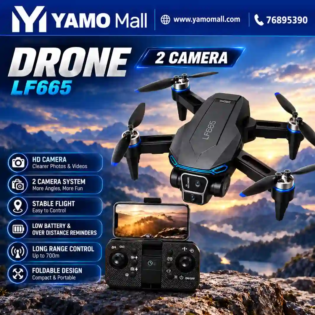 LF665 Foldable Drone with Dual HD Cameras